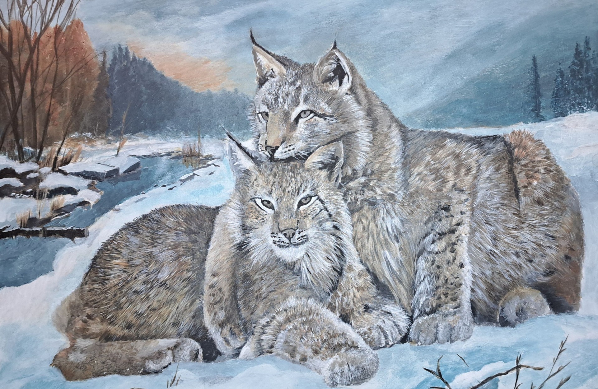 Protection - 40x50 cm - Acrylic on panel- 2025